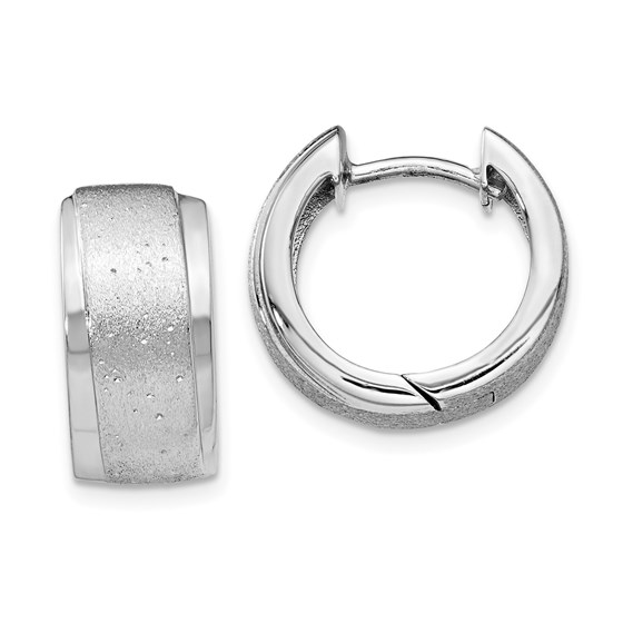 Sterling Silver Radiant Essence Hoop Earrings - 15 mm Sterling Silver Radiant Essence Hoop Earrings - 15 mm