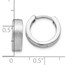 Sterling Silver Radiant Textured Huggie Hoop Earrings - 13 mm