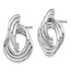 Sterling Silver Rh-plated Polished Post Earrings - 23.19 mm