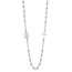 Sterling Silver Rhod-pl Cross Medal Necklace - 24.5 in.