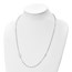 Sterling Silver Rhod-pl Cross Medal Necklace - 24.5 in.