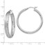 Sterling Silver Rhodium In/Out D/C Earrings - 39 mm