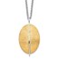 Sterling Silver Rhodium-pl Gold-tone Brushed - 18.5 in.