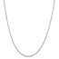 Sterling Silver Rhodium Plated 1.5 mm Dmnd Cut Spiga Chain - 18"