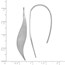 Sterling Silver Rhodium-plated Brushed Earrings - 50 mm