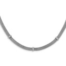 Sterling Silver Rhodium-plated CZ Necklace - 18 in.