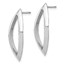 Sterling Silver Rhodium-plated Polished Earrings - 28.9 mm