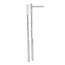 Sterling Silver Rhodium-plated Post Dangle Earrings - 61 mm