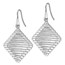 Sterling Silver Rhodium-plated Shepherd Hook Earrings - 46 mm
