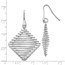 Sterling Silver Rhodium-plated Shepherd Hook Earrings - 46 mm