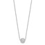Sterling Silver Rhodium-plated w/2in ext. Necklace - 18 in.
