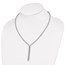 Sterling Silver Rhodium-plt. /Laser Cut Beaded Necklace - 18 in.
