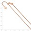 Sterling Silver Rose Gold-plated 1.25mm Round Box Chain - 22 in.