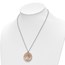 Sterling Silver Rose MOP Tree of Life Necklace - 17.5 in.
