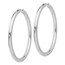 Sterling Silver RP 3.5mm Tube Earrings - 51 mm