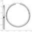 Sterling Silver RP 3.5mm Tube Earrings - 51 mm