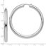 Sterling Silver RP 5mm Tube Earrings - 55 mm
