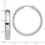 Sterling Silver RP 6mm Half Round Tube Earrings - 38 mm