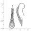 Sterling Silver RP D/C Dangle Earrings - 35.5 mm
