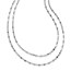 Sterling Silver RP Double-str& Necklace - 18 in.