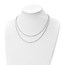 Sterling Silver RP Double-str& Necklace - 18 in.