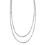 Sterling Silver RP Multi-strand w/ 2in Necklace - 18 in.