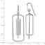 Sterling Silver RP Polished & Brushed Dangle Earrings - 53.7 mm