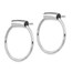 Sterling Silver RP Polished Post Dangle Earrings - 28.5 mm