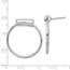 Sterling Silver RP Polished Post Dangle Earrings - 28.5 mm