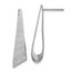 Sterling Silver RP Sand-finish Post Dangle Earrings - 28.73 mm