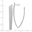 Sterling Silver RP Sand-finish Post Dangle Earrings - 47.6 mm