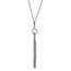 Sterling Silver RP Tassel w/1.5in ext. Necklace - 15 in.