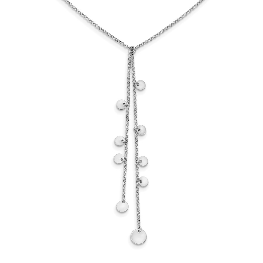 Sterling Silver RP Y-drop w/ 2in ext. Necklace - 18 in.