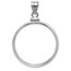 Sterling Silver Screw Top Plain Front Coin Bezel - 20 mm