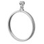 Sterling Silver Screw Top Plain Front Coin Bezel - 40.6 mm