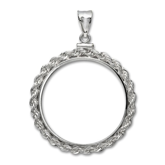 Sterling Silver US Quarter 25¢ Coin Bezel Pendant – Screw Mount Frame (Unbranded)