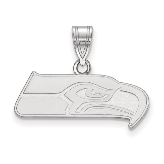 Sterling Silver Seattle Seahawks Medium Pendant Sterling Silver Seattle Seahawks Medium Pendant