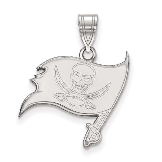 Sterling Silver Tampa Bay Buccaneers Medium Pendant Sterling Silver Tampa Bay Buccaneers Medium Pendant