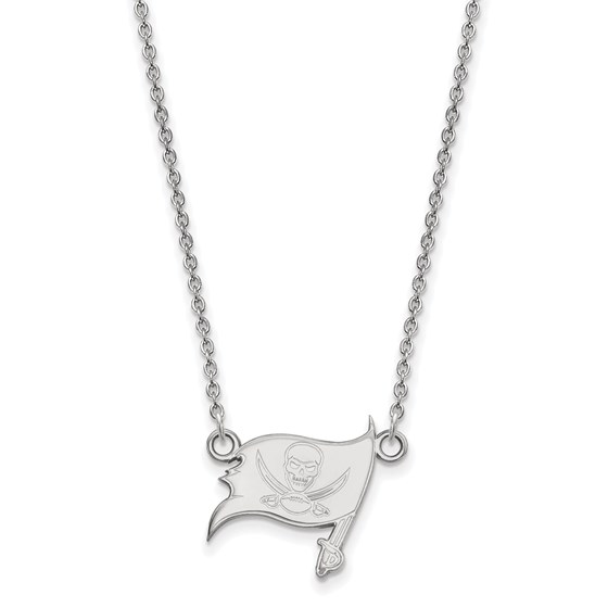 Sterling Silver Tampa Bay Buccaneers Small Pendant Necklace Sterling Silver Tampa Bay Buccaneers Small Pendant Necklace