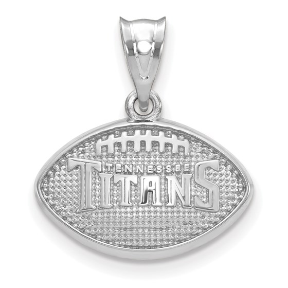 Sterling Silver Tennessee Titans Football with Logo Pendant Sterling Silver Tennessee Titans Football with Logo Pendant