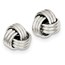 Sterling Silver Twisted Knot Post Earrings