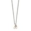 Sterling Silver Two 6-7 mm FWC Pearl Chain Slide Necklace