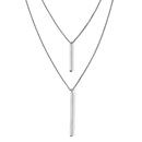 Sterling Silver Two Strand Duo Necklace