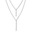 Sterling Silver Two Strand Duo Necklace