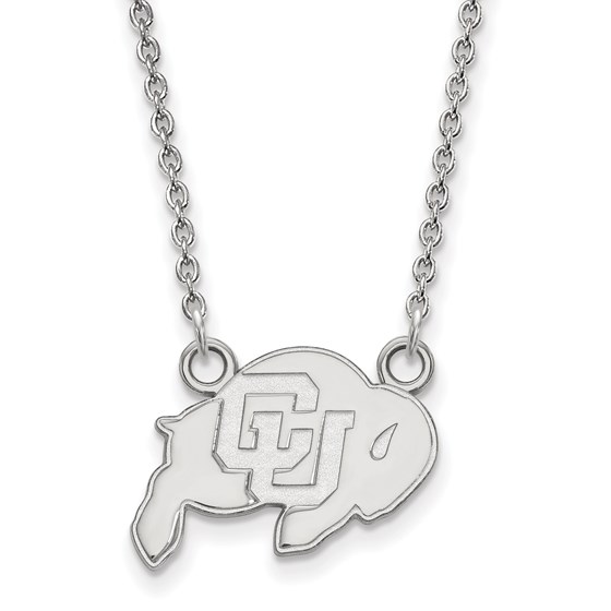 Sterling Silver Univ. of Colorado Small Pendant Necklace - 18 in. Sterling Silver Univ. of Colorado Small Pendant Necklace - 18 in.