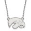 Sterling Silver Univ. of Iowa Small Pendant Necklace - 18 in.