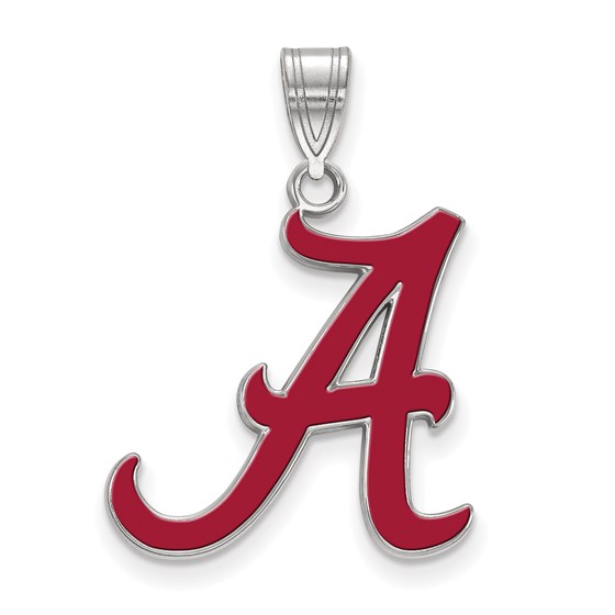 Sterling Silver University of Alabama Enamel Pendant Sterling Silver University of Alabama Enamel Pendant