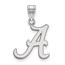 Sterling Silver University of Alabama Medium Pendant