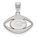 Sterling Silver University of Georgia Football Pendant