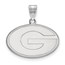 Sterling Silver University of Georgia Medium Pendant